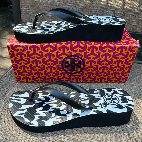 Tory Burch Shoes - Tory Burch Platform Wedge Flips